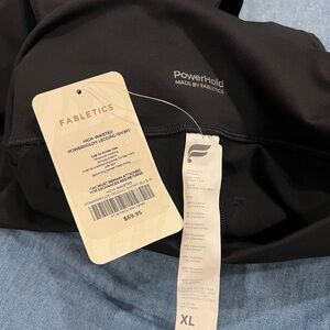 Black Xl fabletics leggins new with tags